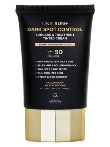 UNICSKIN Getönte Gesichtscreme "UNICSUN+ Dark Spot Control - Perfect Light Brown", 30 ml