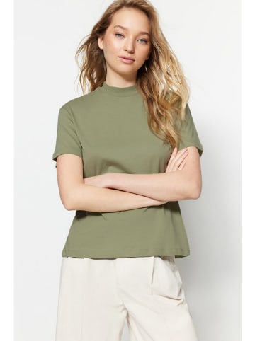 trendyol Koszulka w kolorze khaki