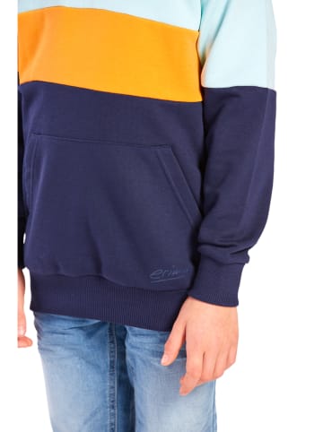 erima Hoodie "Kian" in Dunkelblau/ Hellblau/ Orange
