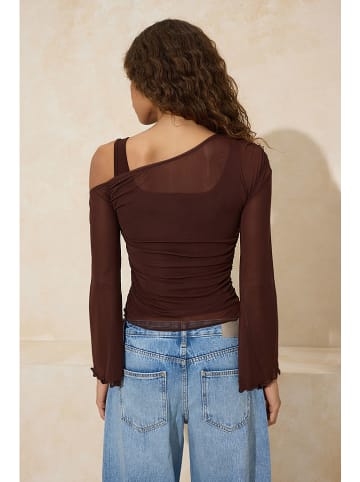 trendyol Bluse in Braun