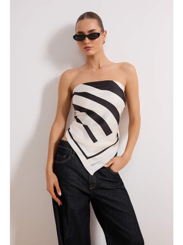 trendyol Doek crème/zwart
