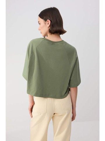 trendyol Koszulka w kolorze khaki