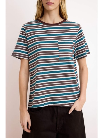 trendyol Shirt in Braun/ Petrol