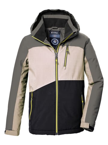 Killtec Funktionsjacke in Schwarz/ Creme/ Grau