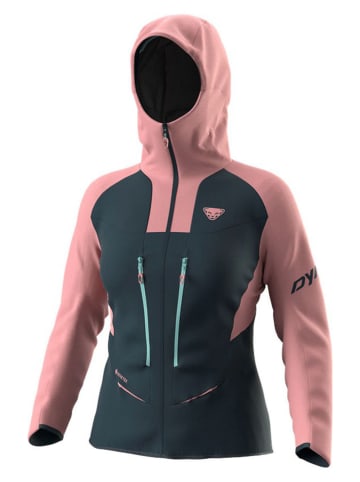 DYNAFIT Funktionsjacke "TLT" in Dunkelblau/ Rosa