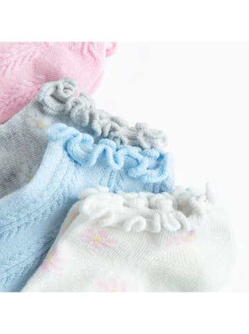 COOL CLUB 5er-Set: Socken in Hellblau/ Creme/ Rosa