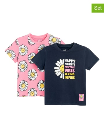 COOL CLUB 2-delige set: shirts lichtroze/donkerblauw