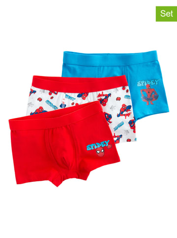 COOL CLUB 3er-Set: Boxershorts in Hellblau/ Weiß/ Rot