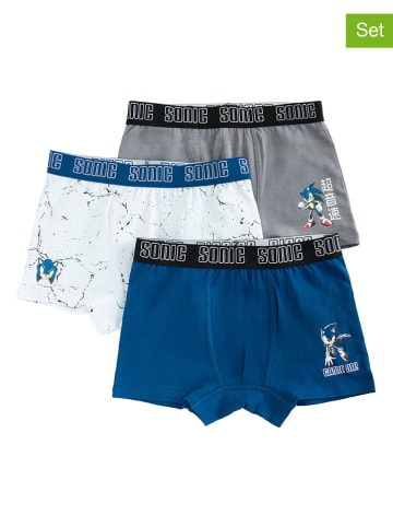 COOL CLUB 3-delige set: boxershorts grijs/donkerblauw/wit