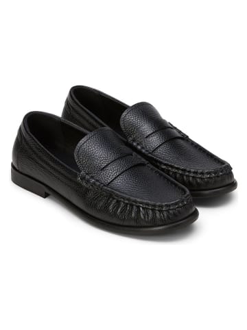 Marc O'Polo Shoes Skórzane mokasyny w kolorze czarnym
