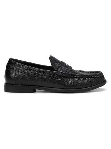 Marc O'Polo Shoes Skórzane mokasyny w kolorze czarnym