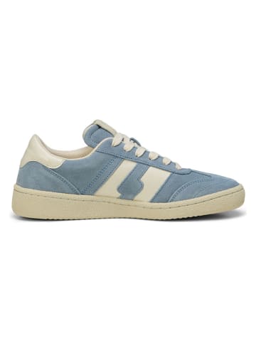 Marc O'Polo Shoes Leder-Sneakers in Hellblau/ Beige