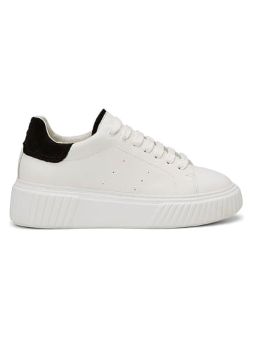 Marc O'Polo Shoes Skórzane sneakersy w kolorze biało-czarnym