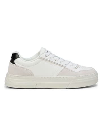 Marc O'Polo Shoes Leder-Sneakers in Weiß/ Schwarz