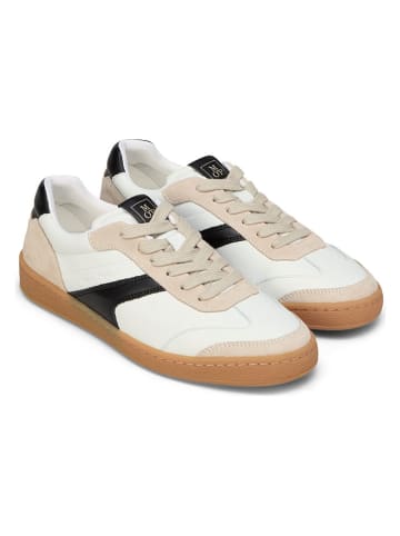 Marc O'Polo Shoes Skórzane sneakersy w kolorze biało-beżowo-czarnym
