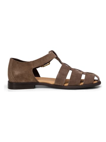 Marc O'Polo Shoes Leder-Halbsandalen in Braun