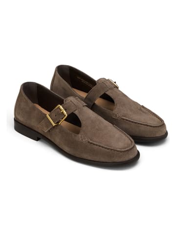 Marc O'Polo Shoes Skórzane mokasyny w kolorze brązowym
