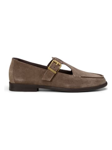 Marc O'Polo Shoes Skórzane mokasyny w kolorze brązowym