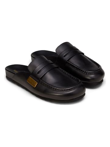 Marc O'Polo Shoes Skórzane chodaki w kolorze czarnym