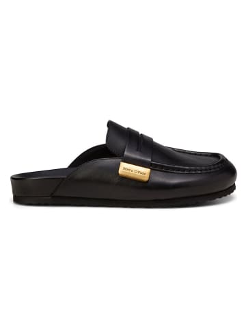 Marc O'Polo Shoes Skórzane chodaki w kolorze czarnym