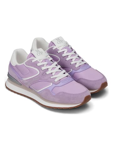 Marc O'Polo Shoes Skórzane sneakersy w kolorze fioletowym