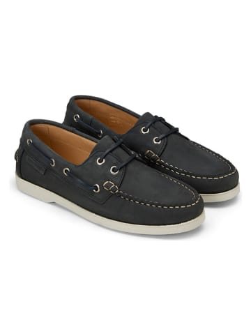 Marc O'Polo Shoes Skórzane mokasyny w kolorze granatowym