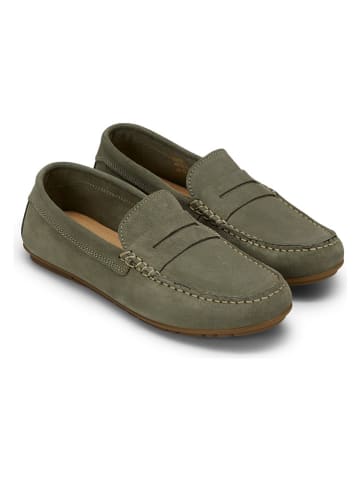 Marc O'Polo Shoes Skórzane mokasyny w kolorze khaki