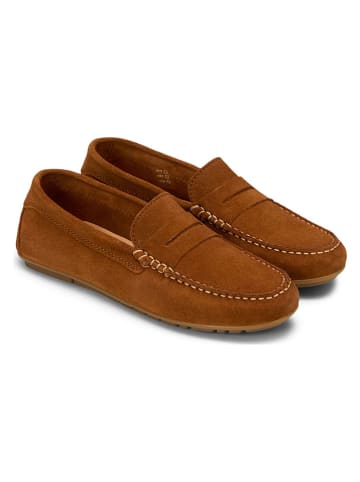 Marc O'Polo Shoes Skórzane mokasyny w kolorze jasnobrązowym