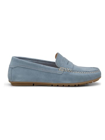 Marc O'Polo Shoes Skórzane mokasyny w kolorze błękitnym