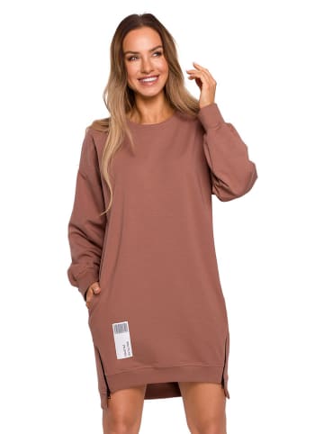 made of emotion Sweatkleid in Braun