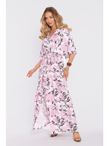 made of emotion Kleid in Rosa/ Hellbraun/ Schwarz