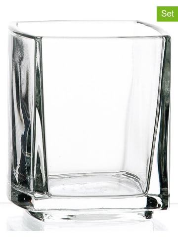 La Rochère France 6-delige set: amuseglazen "Kube" transparant - Ø 5,5 cm