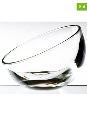 La Rochère France 6-delige set: saladeschalen "Bubble" transparant - Ø 12 cm