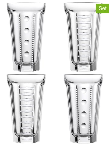 La Rochère France 4er-Set: Longdrinkgläser "Saga" in Transparent - 350 ml
