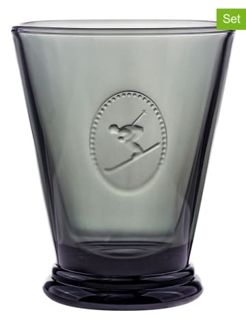 La Rochère France Szklanki (6 szt.) "Skier" w kolorze szarym - 260 ml