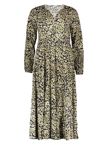 LASCANA Kleid in Dunkelblau/ Grün