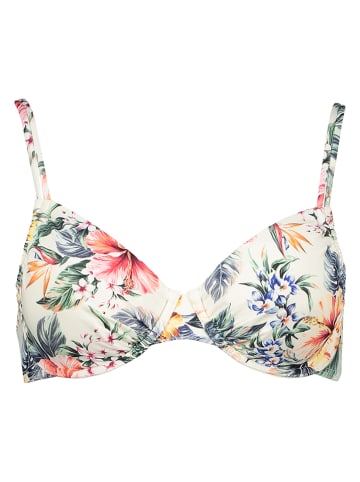 LASCANA Bikini-Oberteil in Creme/ Bunt