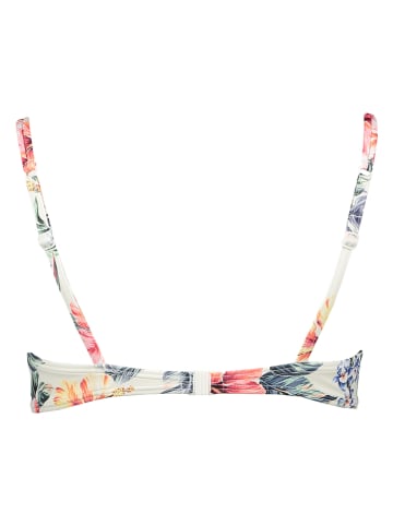 LASCANA Bikini-Oberteil in Creme/ Bunt