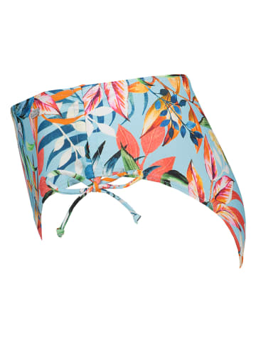 Venice Beach Bikini-Hose in Hellblau/ Bunt