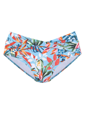 Venice Beach Bikini-Hose in Hellblau/ Bunt
