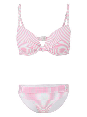 s.Oliver Bikini w kolorze jasnoróżowo-białym