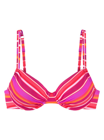s.Oliver Biustonosz bikini w kolorze różowo-fioletowym