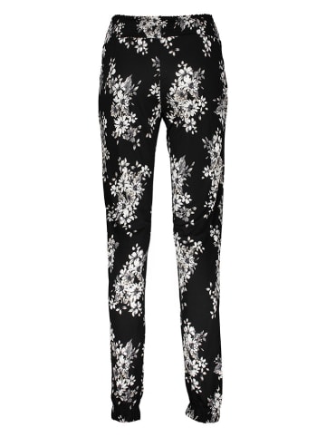 LASCANA Pyjama-Hose in Schwarz/ Creme