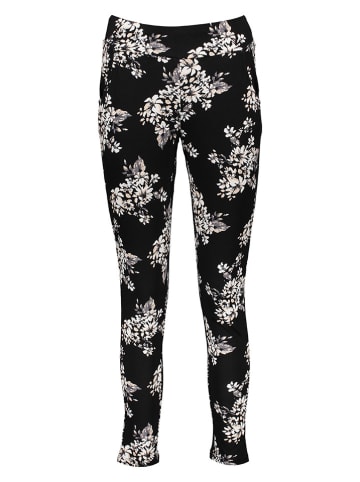 LASCANA Pyjama-Hose in Schwarz/ Creme