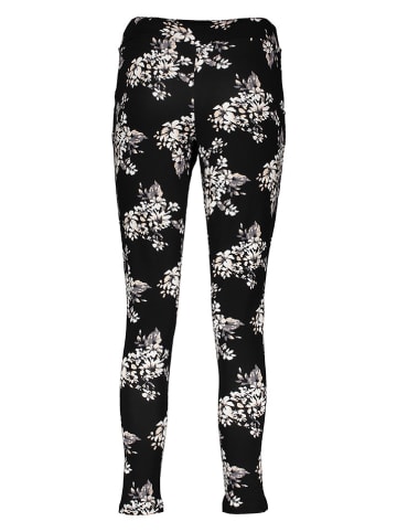 LASCANA Pyjama-Hose in Schwarz/ Creme