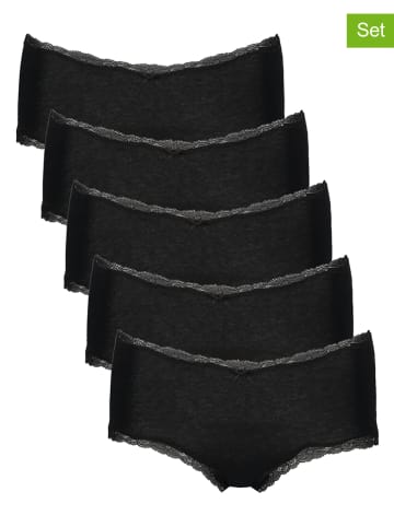 Vivance 5er-Set: Pantys in Schwarz