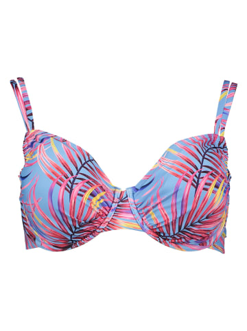LASCANA Bikini-Oberteil in Hellblau/ Bunt