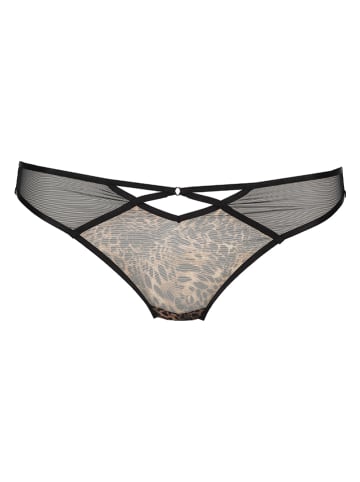 LASCANA String in Schwarz/ Beige