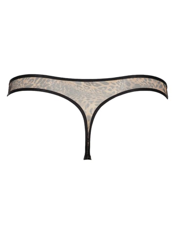 LASCANA String in Schwarz/ Beige