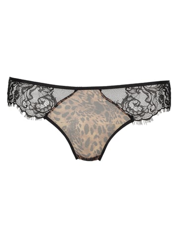 LASCANA Slip zwart/beige